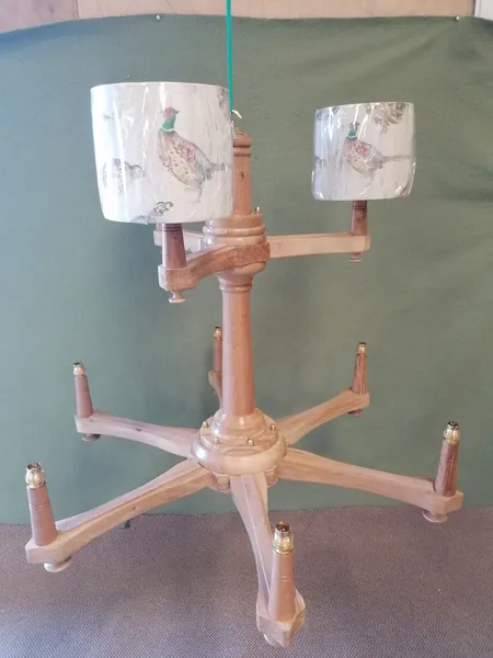 Handcrafted stag-antler chandelier and country lighting — David Thorne, photograph 43